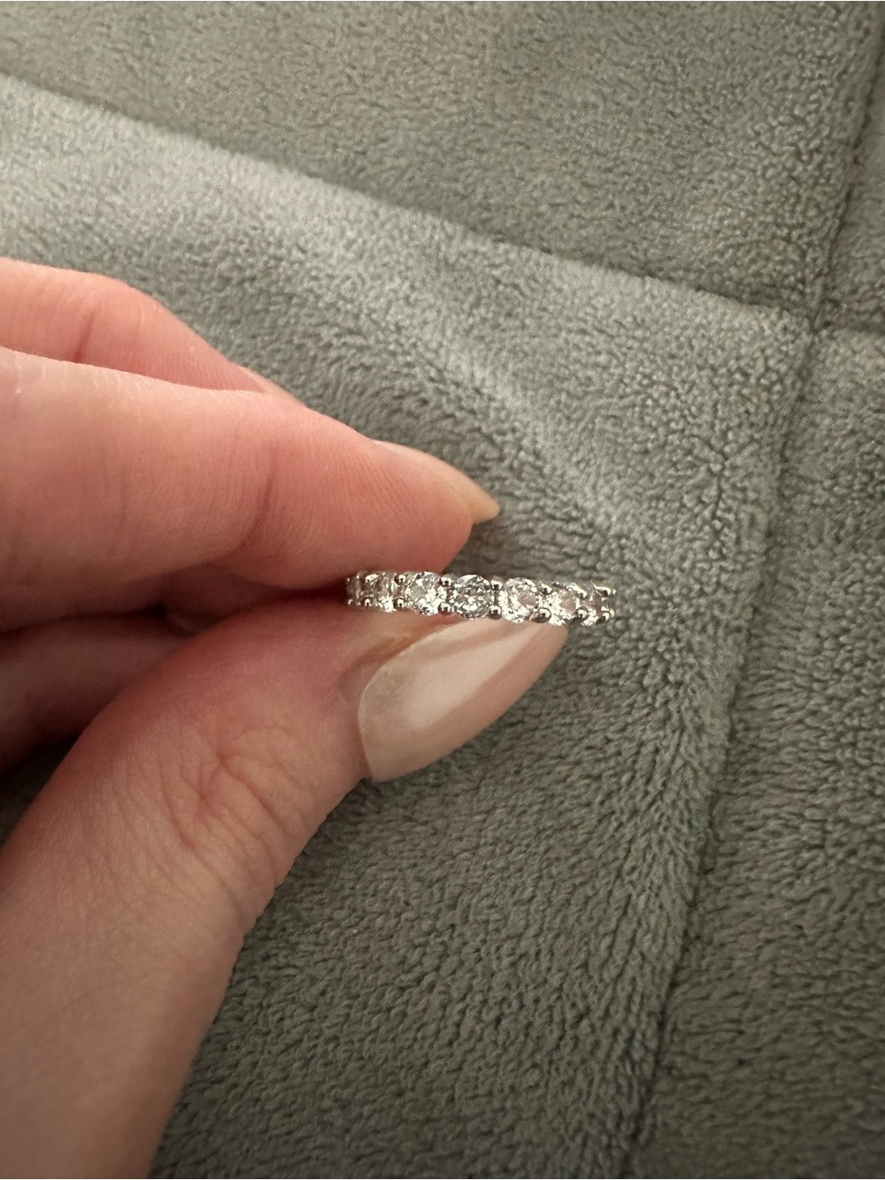 Diamond CZ Eternity Band Ring